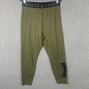 Savage X Fenty Womens Leggings Size 3X Military Green Savage X Jersey High Waist